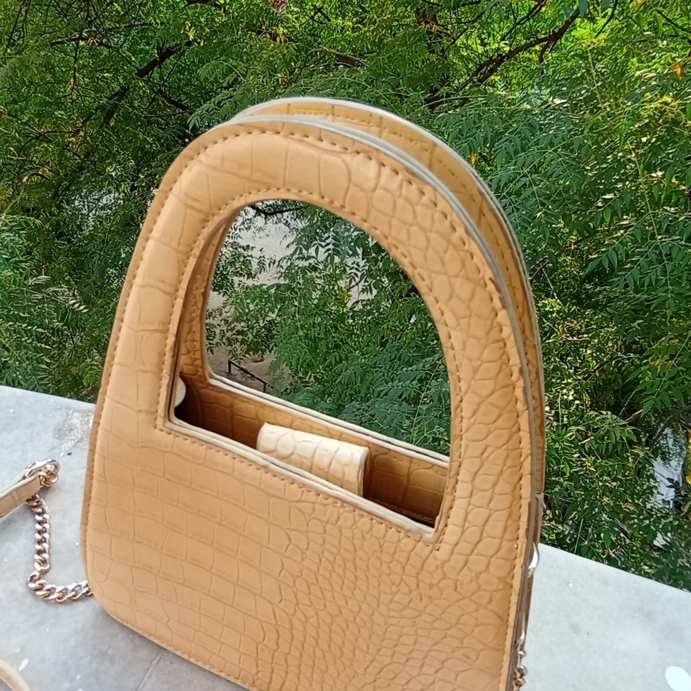 Mock Croc Mini Satchel Bag - Picture 3 of 16